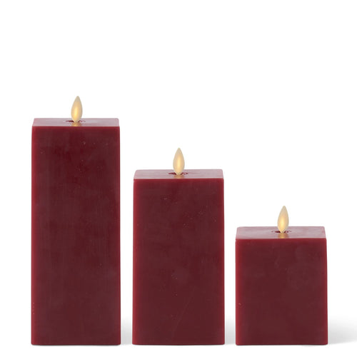 Red Square Candle