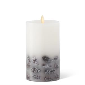 Pinecone Pillar Candle