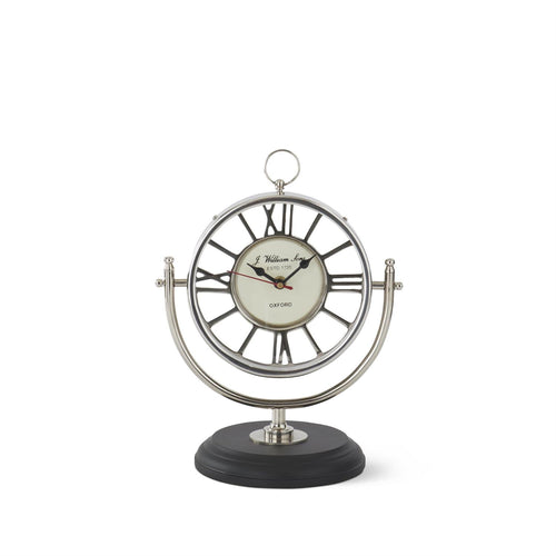 Silver Table Clock