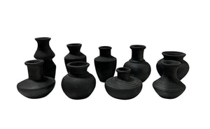 Mini Black Terracotta Vase