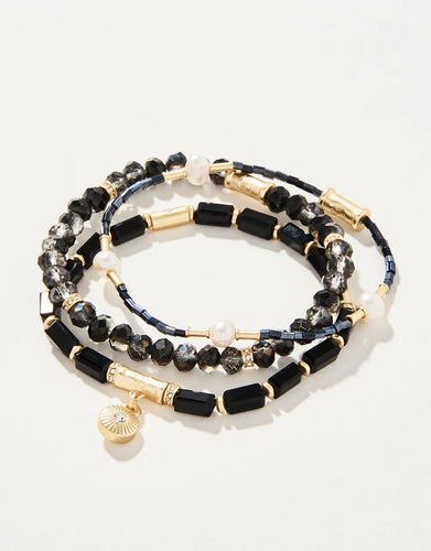 Black Sparkle Stretch Bracelet