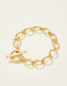 Cristal Aura Toggle Bracelet