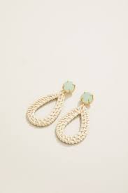 Poolside Wicker Earring