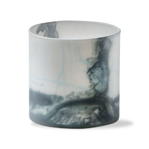 Marble Matte Blue Tealight