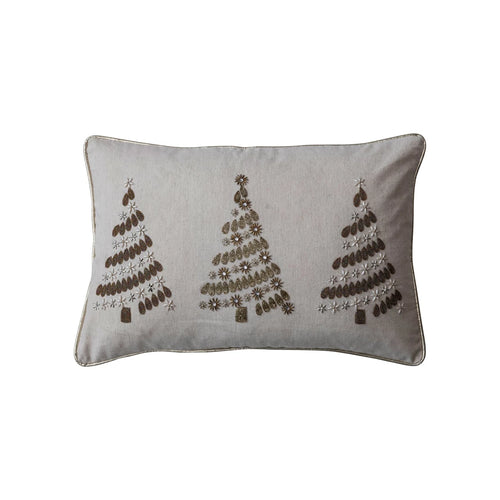 Beaded Tree Pillow