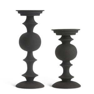 Black Candle Holder Set