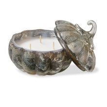 Load image into Gallery viewer, Glass Pumpkin Candle