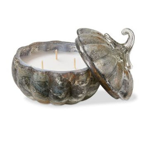 Glass Pumpkin Candle