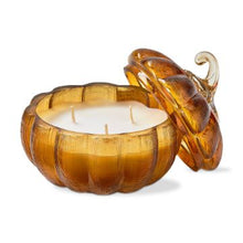 Load image into Gallery viewer, Glass Pumpkin Candle