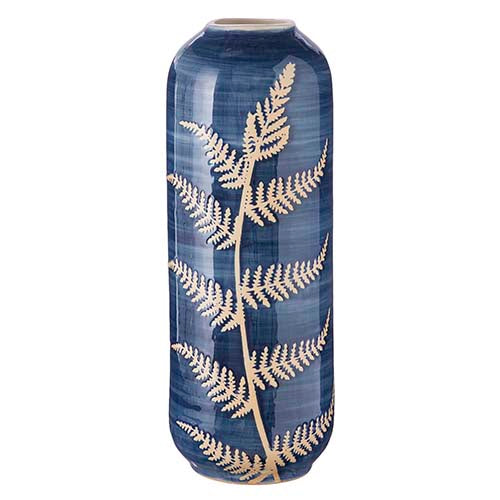 Blue Fern Vase