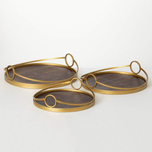 Round Gold Tray