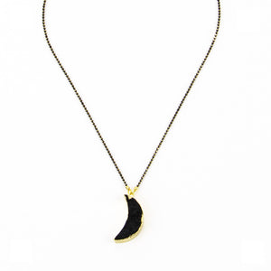 Druzy Moon Necklace